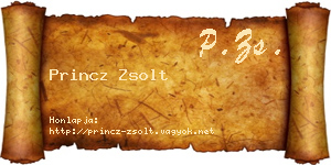 Princz Zsolt névjegykártya
